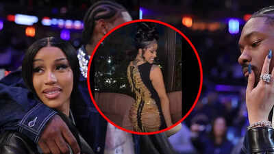“Party at the back” Cardi B’s bold high risk fashion stuns fans as she steps out in a bare back gold chain dress for Stefon Diggs’ birthday | NFL News