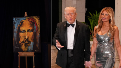 ‘Something very special’: Live Jesus portrait auctioned at Trump’s Mar-a-Lago New Year bash — why it stood out