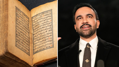 Zohran Mamdani makes history, taking oath on Quran as NYC’s first Indian-African-Muslim immigrant mayor