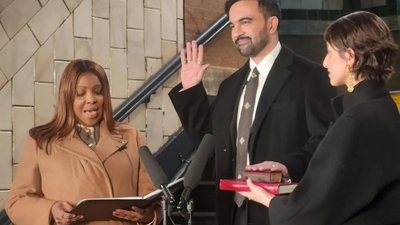 ‘Disgusting’: MAGA meltdown over Mamdani taking oath as NYC mayor on Quran