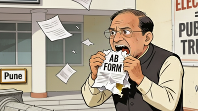 Maharashtra civic polls: Pune Shiva Sena aspirant swallows ‘A & B form’ of fellow party candidate; booked | Pune News