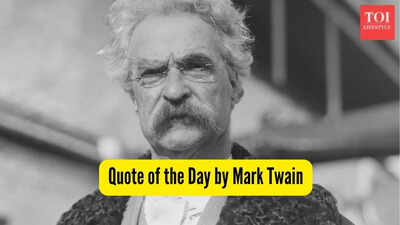 Quote of the Day by Mark Twain: “A man can never be comfortable in life without his …”