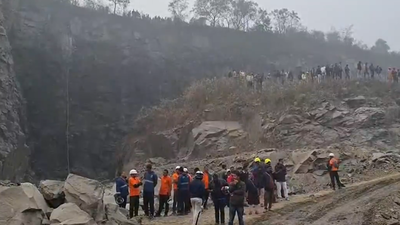 Odisha: Several people feared dead in rock collapse in stone quarry; rescue operation underway | Bhubaneswar News