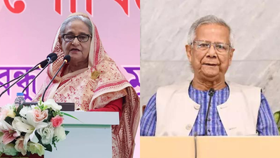 ‘Illegal usurpers have pushed Bangladesh towards darkness’: Sheikh Hasina takes aim at Muhammad Yunus