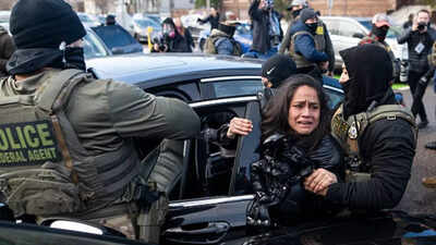 Watch: ICE agents smash window, drag ‘disabled’ woman from car in Minneapolis protest clash