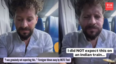 “I was genuinely not expecting this..”: Foreigner blown away by IRCTC Thali |