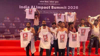 ‘Not appropriate’: ‘Ashamed’ Congress allies, BJP rivals slam ‘semi-nudity’ protest at AI Summit | India News