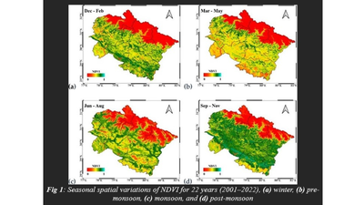 Two decades of sat data show gradual dip in Uttarakhand hills green cover | India News