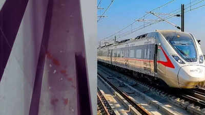 Namo Bharat: Selfies, slogans and spitting? Gutkha stains, litter spotted at newly-launched Namo Bharat RRTS stations | Meerut News