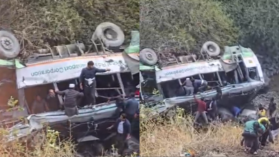 5 dead as bus carrying 30 passengers falls into gorge in Dehradun | Dehradun News