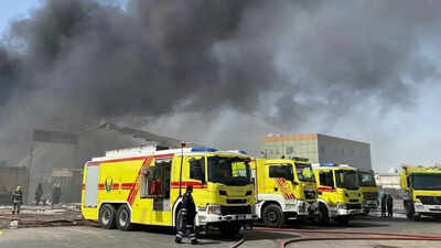 Abu Dhabi Warehouse Fire: Fire breaks out at warehouse in Abu Dhabi’s Al Muzoon industrial area, no injuries reported | World News