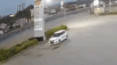 Nashik Highway Car Crash: Car carrying liquor flips several times on Dhule-Surat road, driver dies | Nashik News