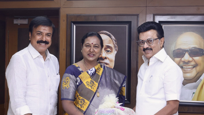 DMDK joins DMK-led alliance for Tamil Nadu polls; Premallatha Vijayakant meets Stalin | Chennai News