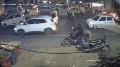 Bike first, crowd next: 6-year-old dead as speeding car leaves trail of destruction in Lucknow — CCTV shows horror | Lucknow News