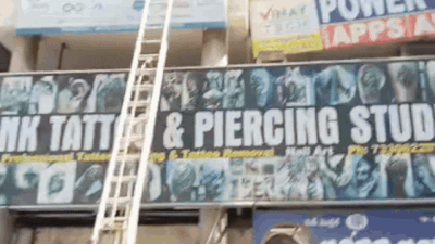 Massive fire at Hyderabad coaching centre triggers chaos; 40+ students trapped | Hyderabad News