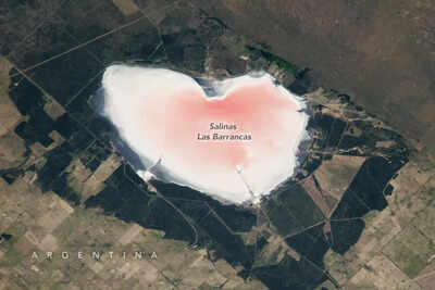 Heart Shaped Lake: NASA captures ‘heart-shaped’ lake glowing pink in Argentina |