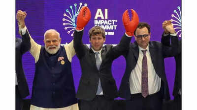 OpenAI shows its latest OpenClaw hire to ‘tease’ Anthropic in viral picture of Sam Altman and Dario Amodei from India AI Summit