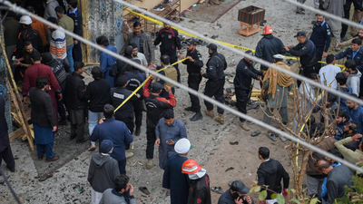 ‘We bowed and then an explosion’: Witnesses recall suicide blast that tore through Pakistan mosque