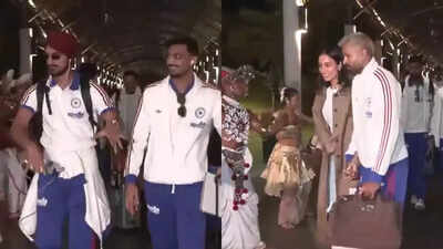 Watch: Hardik Pandya spotted with girlfriend Mahieka; Arshdeep Singh steals the show on India’s arrival in Colombo | Cricket News