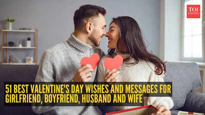 Happy Valentines Day 2026: 51 Best Valentine’s Day Wishes and Messages for girlfriend, boyfriend, husband and wife