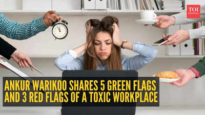 Ankur Warikoo shares 5 green flags and 3 red flags of a toxic workplace |