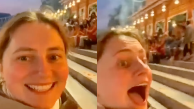 Influencer stands before the temple and says, ‘Give me a sign,’ and then what happens next is hard to believe! |