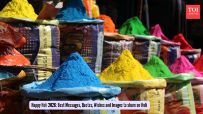 Holi Wishes & Images: Happy Holi 2026: Best Messages, Quotes, Wishes and Images to share on Holi |