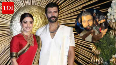 Rashmika Mandanna and Vijay Deverakonda’s Star-Studded Reception: Fun Moments with Paparazzi |