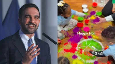 Watch: Zohran Mamdani makes ‘2K’ rangoli for Holi, shares message for NYC’s Hindu communities | World News