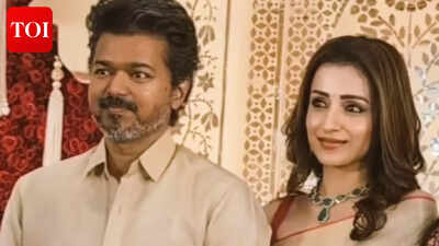 Thalapathy Vijay and Trisha make heads turn at Chennai wedding amid relationship rumours | Tamil Movie News