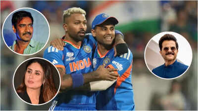 Celebrities Attend India vs England T20 Semi-Final at Wankhede: T20 World Cup 2026: Ajay Devgn, Kareena Kapoor, Anil Kapoor, and others hail India’s semi-final victory against England |