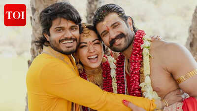 Anand Deverakonda’s Joyful Dance with Vijay and Rashmika at Their Wedding Celebration |