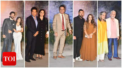 Sachin Tendulkar, Sunil Gavaskar, Yuvraj Singh, Naseeruddin Shah and others attend Gaurav Kapur–Kritika Kamra’s wedding reception | Hindi Movie News