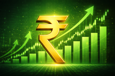 Rupee back in green: Currency rises 55 paise to 91.54 against US dollar