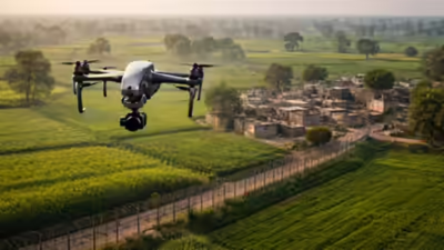 Pak drone spotted over J&K village, search op launched | India News