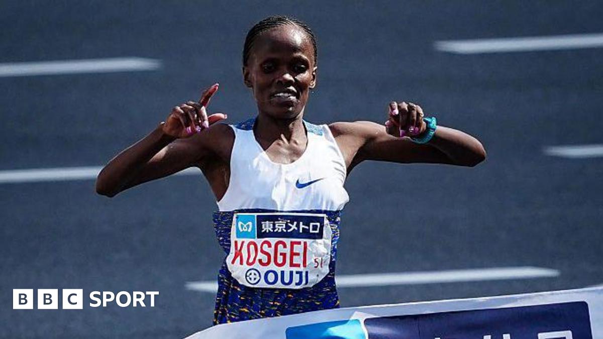 Tokyo Marathon: Brigid Kosgei wins race in record time