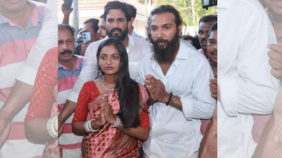 Viral ‘Mahakumbh girl’ Monalisa Bhosle gets married to Maharashtra actor Farman Khan at Kerala temple under police protection | Thiruvananthapuram News