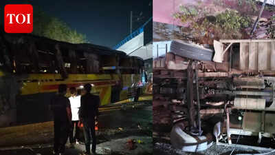Tragic Bus Accident Near Delhi: 2 Dead, 21 Injured in Overturning | Delhi News