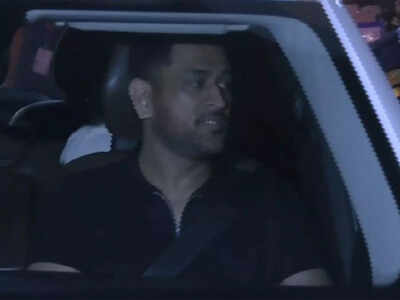 MS Dhoni arrives in Ahmedabad for T20 World Cup final, After attending semi-final in Mumbai | Cricket News