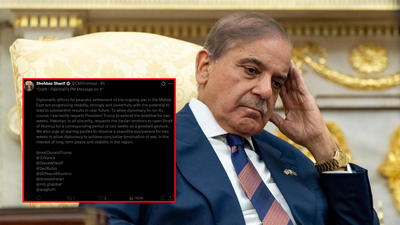 Us-Iran Ceasefire: Copy-paste gone wrong? Pakistan PM Shehbaz Sharif’s ‘draft’ blunder on X over US-Iran ceasefire deal
