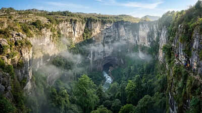 How China’s deepest sinkhole formed its own microclimates | World News