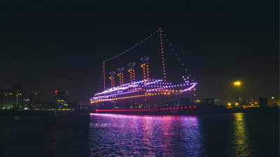 Titanic returns, this time in the sky: 950 drones recreate the iconic liner in a stunning show over UK’s Belfast | World News